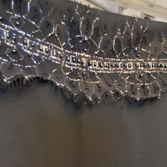 Alfani Moscow Suiting Black Basic with Silver and Pearls - Picture 3 of 7